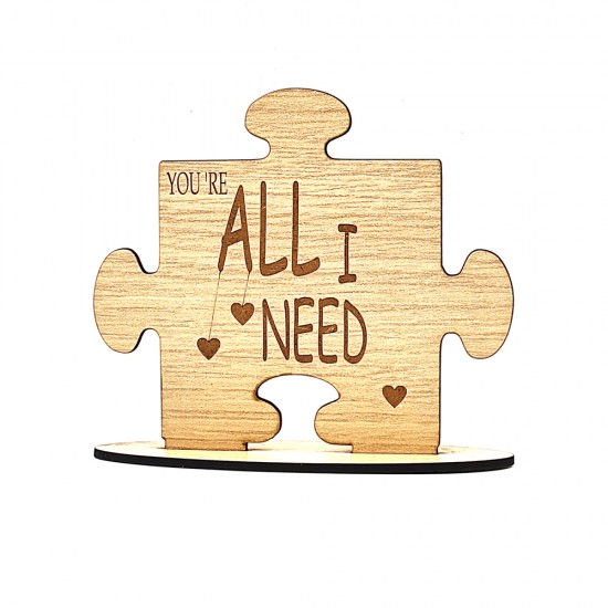 Ξύλινο σταντ "YOU ARE ALL I NEED"