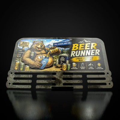 Κρεμάστρα μεταλλίων & Μπρελόκ "THE BEER RUNNER"