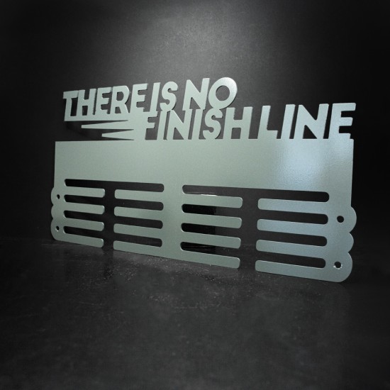 Κρεμάστρα μεταλλίων "There is no finish line"