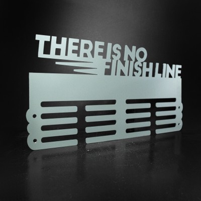 Κρεμάστρα μεταλλίων "There is no finish line"