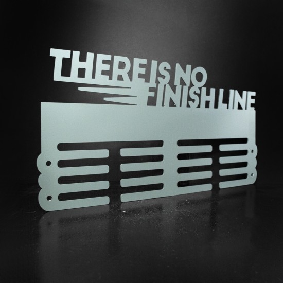Κρεμάστρα μεταλλίων "There is no finish line"
