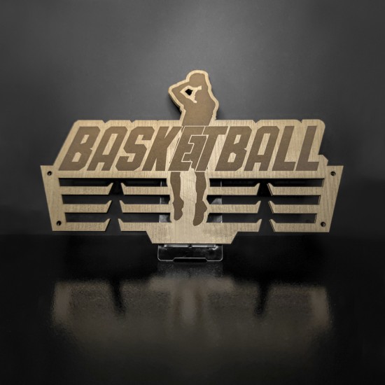 Κρεμάστρα μεταλλίων "Basketball"