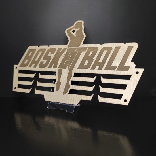 Κρεμάστρα μεταλλίων "Basketball"