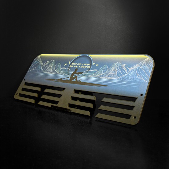 Κρεμάστρα μεταλλίων "Train like a beast"