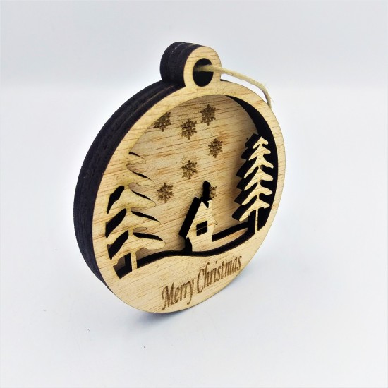 Χριστουγεννιάτικο πολυεπίπεδο στολίδι 